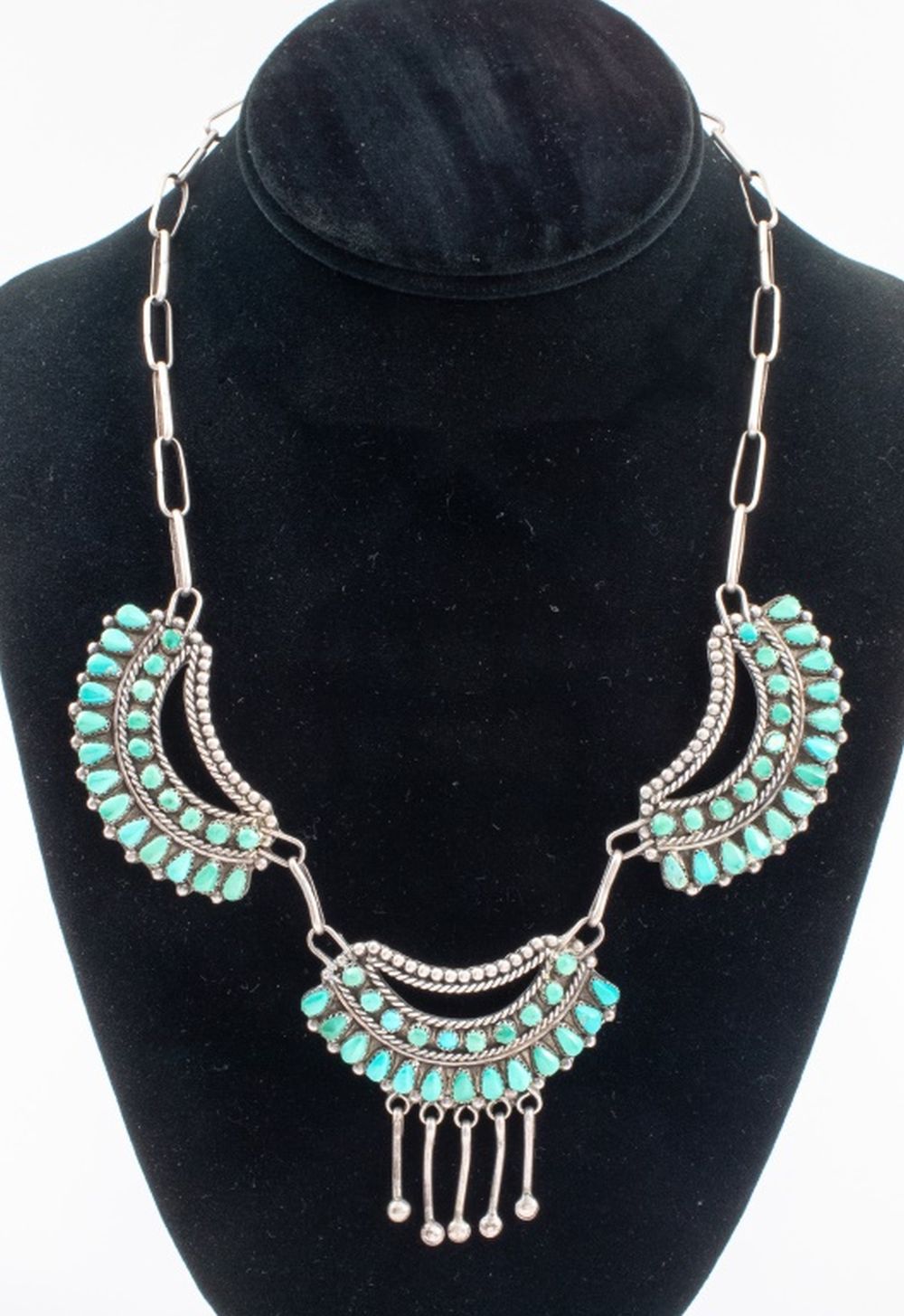 NANCY HALOO ZUNI SILVER & TURQUOISE
