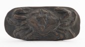NANCY WEBB CRAB BRONZE SCULPTU