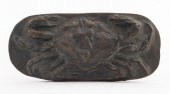 NANCY WEBB CRAB BRONZE SCULPTU