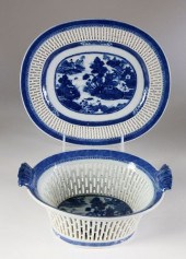 NANKING FRUIT BASKET AND STAND