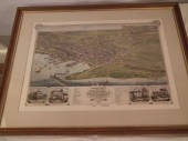 NANTUCKET 1881 MAPOld framed b
