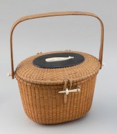 NANTUCKET BASKET PURSE BY SHER