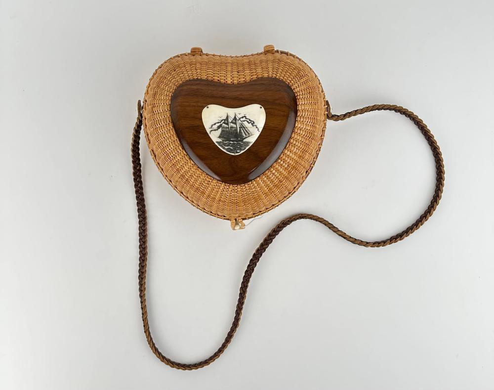 NANTUCKET BASKET PURSE HEIGHT 8.5".
