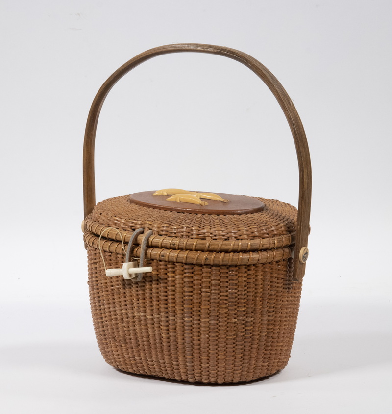 NANTUCKET BASKET PURSE SIGNED