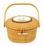 NANTUCKET BASKET PURSE WITH SC