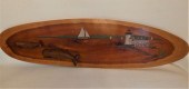 NANTUCKET CARVED PLAQUE BY OTT