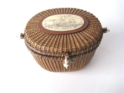 Nantucket friendship basket purse