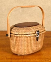 Nantucket lightship basket, in