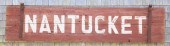 "NANTUCKET" STENCIL PAINTED BA