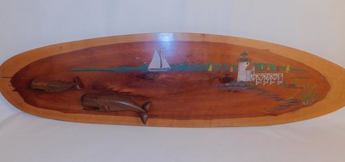 NANTUCKET WHALE PLAQUE BY