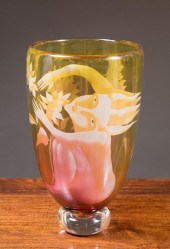 NAOKO TAKENOUCHI ART GLASS VAS