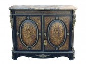 NAPOLEAN III MARBLE TOP BOULLE