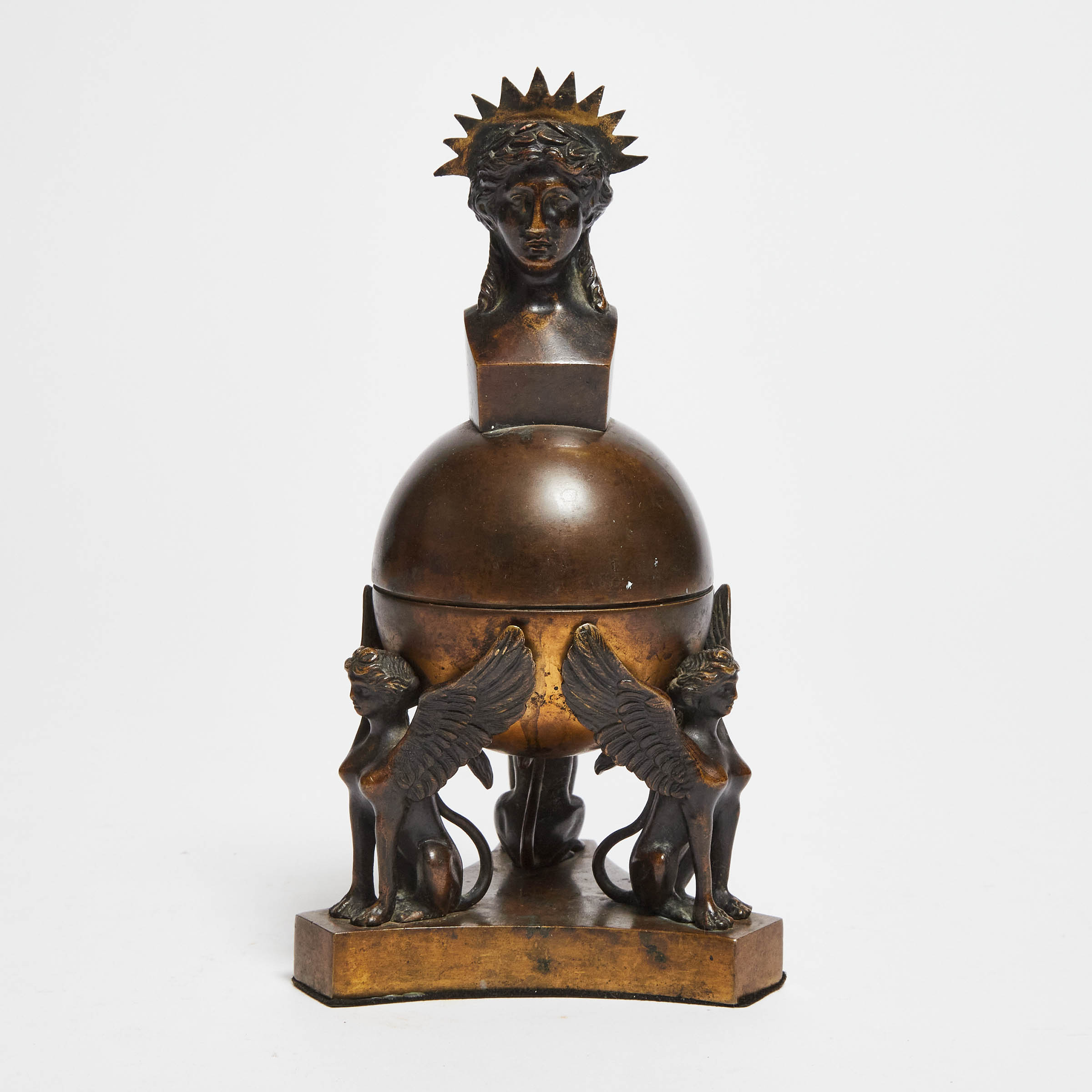 Napoleon I Bronze Inkwell, early