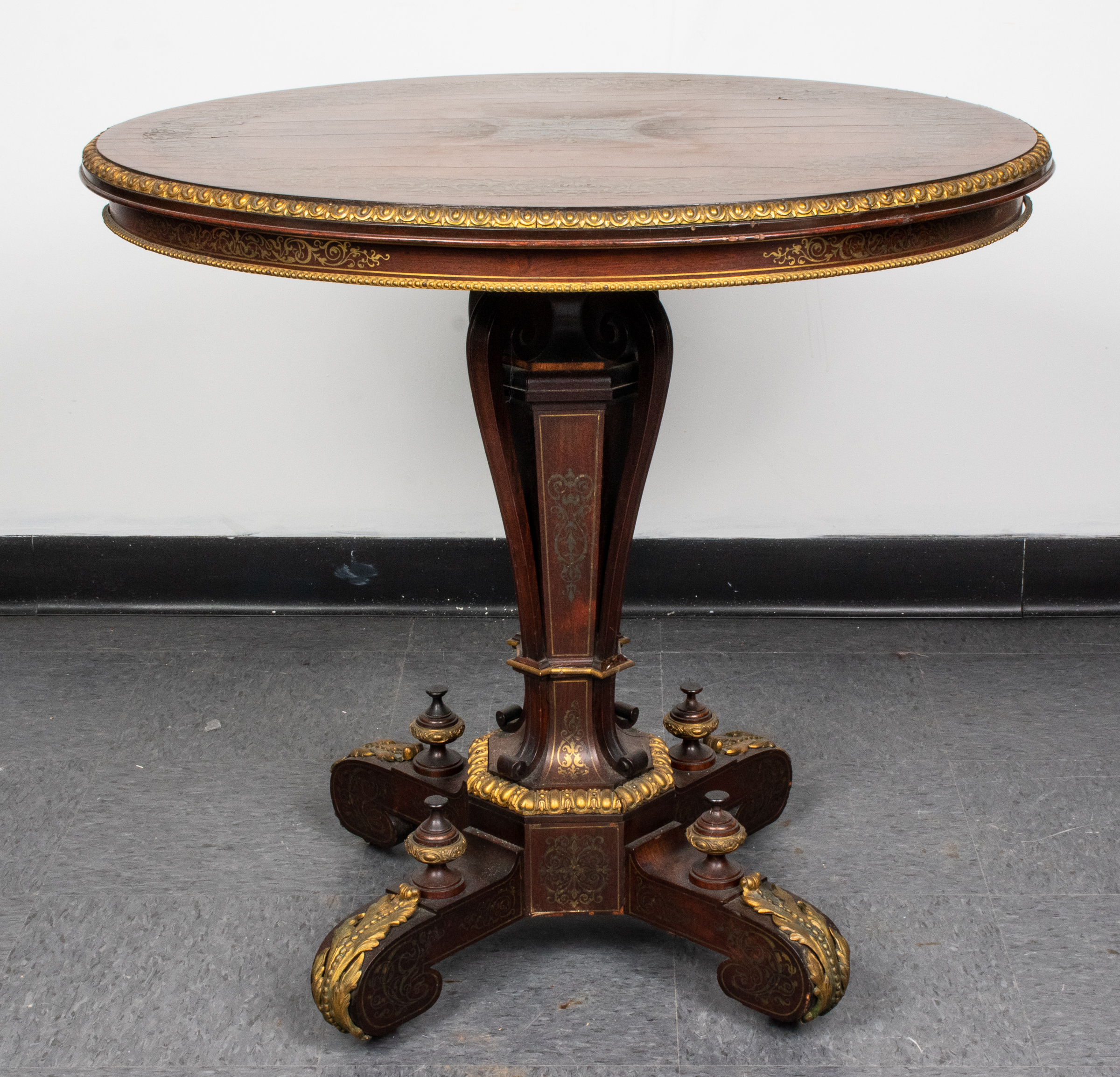 NAPOLEON III BOULLE & BRASS MOUNTED