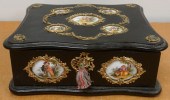 NAPOLEON III BRASS AND PORCELA