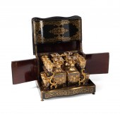 NAPOLEON III BRASS INLAID EBON