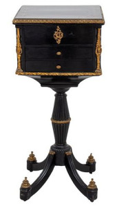 NAPOLEON III BRASS INLAID EBON