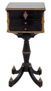 NAPOLEON III BRASS INLAID EBON