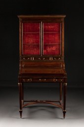 Napoleon III brass inlaid maho