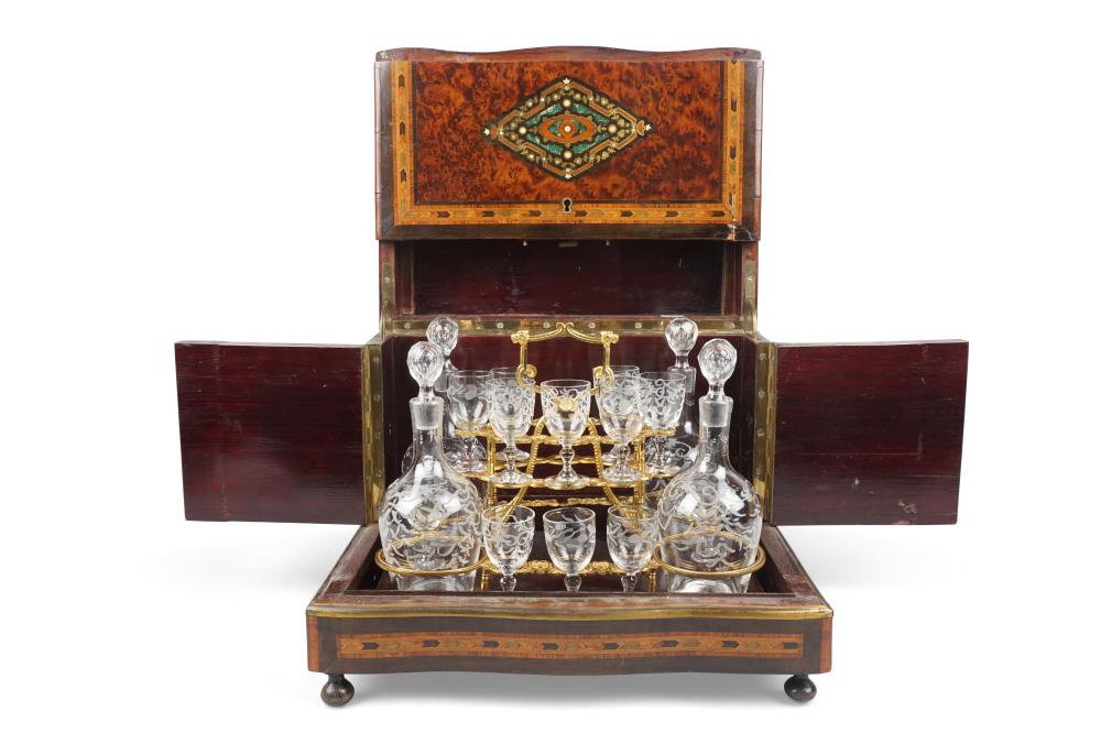 NAPOLEON III BRASS MOUNTED INLAID