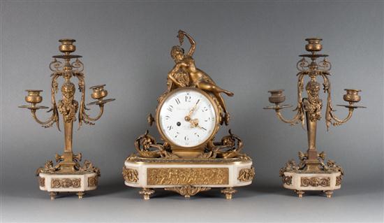 Napoleon III bronze and marble
