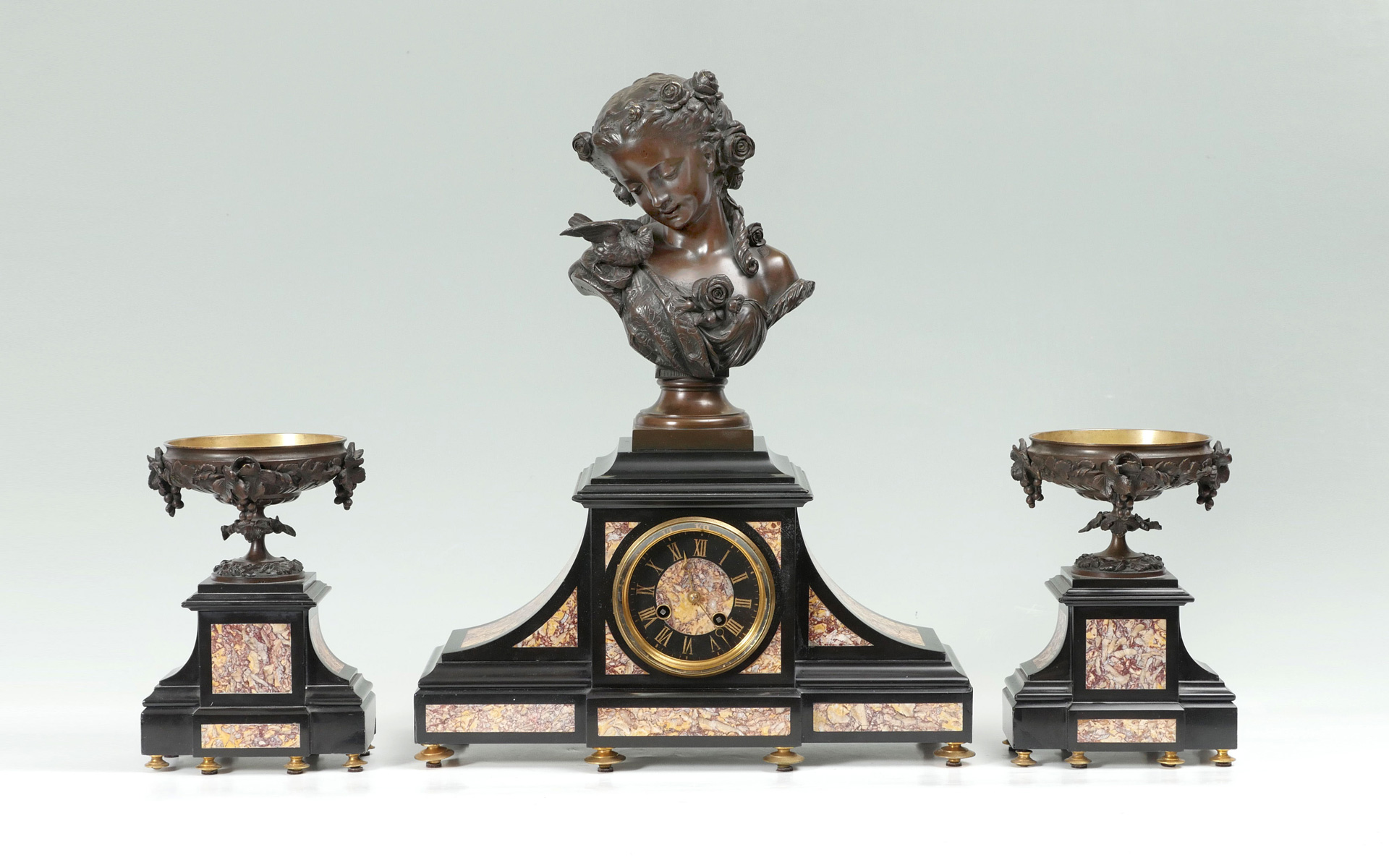 NAPOLEON III BRONZE AND MARBLE