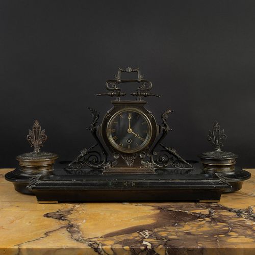 NAPOLEON III BRONZE AND MARBLE
