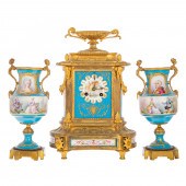 NAPOLEON III BRONZE & PORCELAI