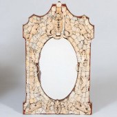 NAPOLEON III CARVED BONE MIRRO