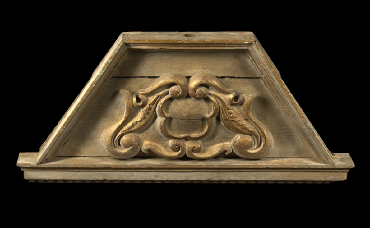 Napoleon III Carved, Gray-Painted