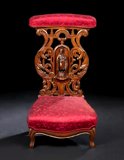 Napoleon III Carved Oak Prie Dieu,