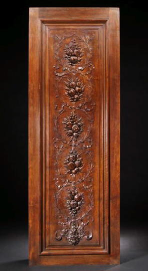 Napoleon III Carved Wood Panel, 