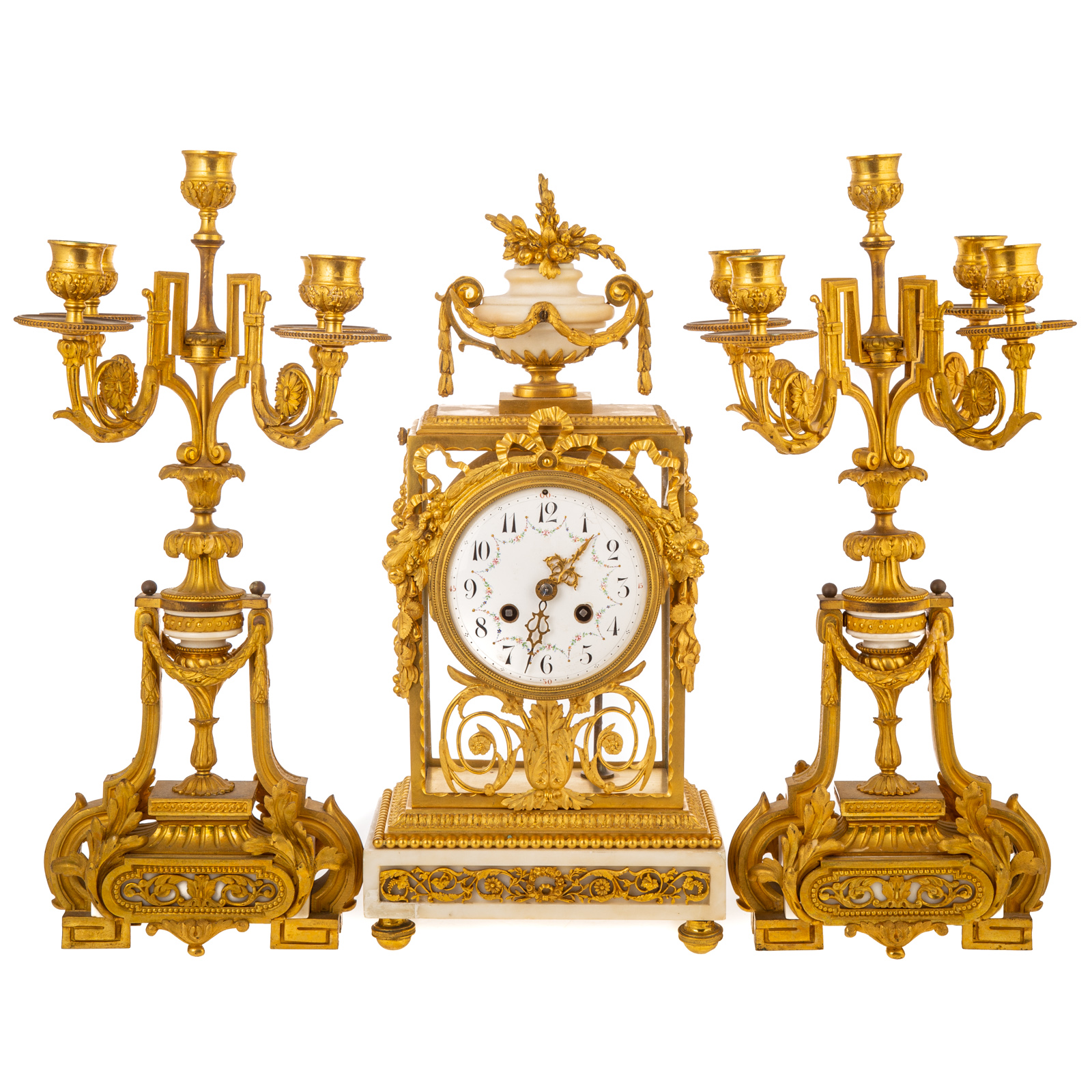 NAPOLEON III CLOCK GARNITURE