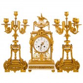 NAPOLEON III CLOCK GARNITURE C