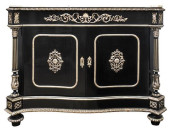 NAPOLEON III EBONIZED MEUBLE D