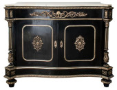 NAPOLEON III EBONIZED MEUBLE D