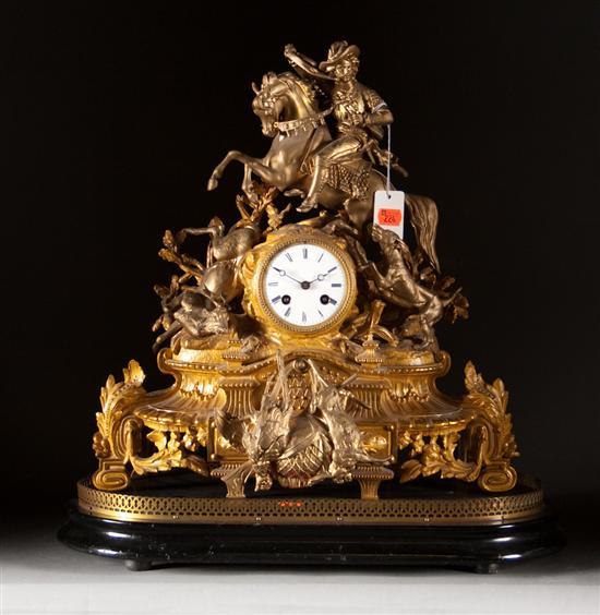 Napoleon III gilt and painted