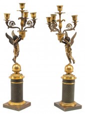 NAPOLEON III GILT AND PATINATE
