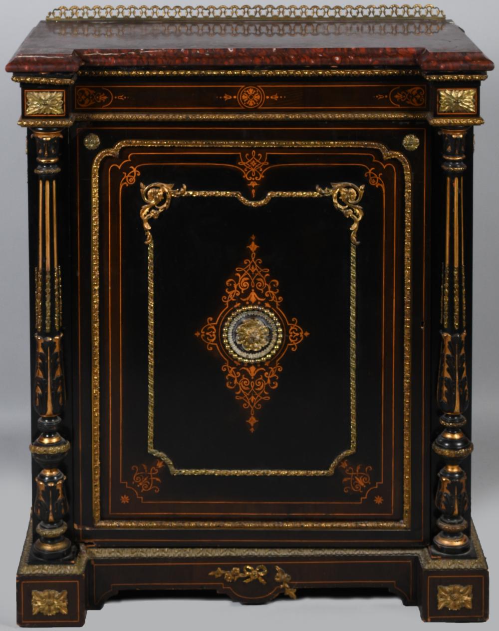NAPOLEON III GILT-BRASS MOUNTED AND