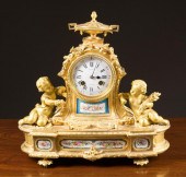 NAPOLEON III GILT BRONZE MANTE