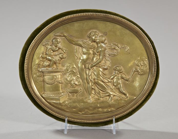 Napoleon III Gilt-Bronze Oval