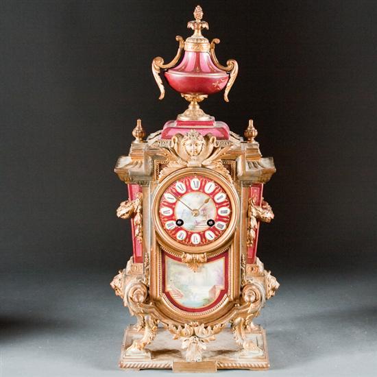 Napoleon III gilt metal and