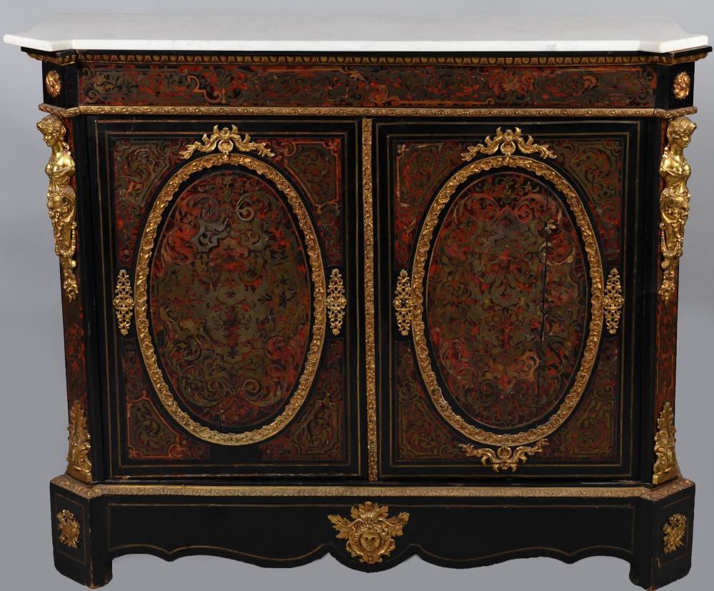 NAPOLEON III GILT METAL MOUNTED