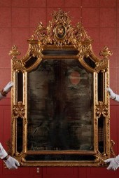 NAPOLEON III GILT MIRROR WITH
