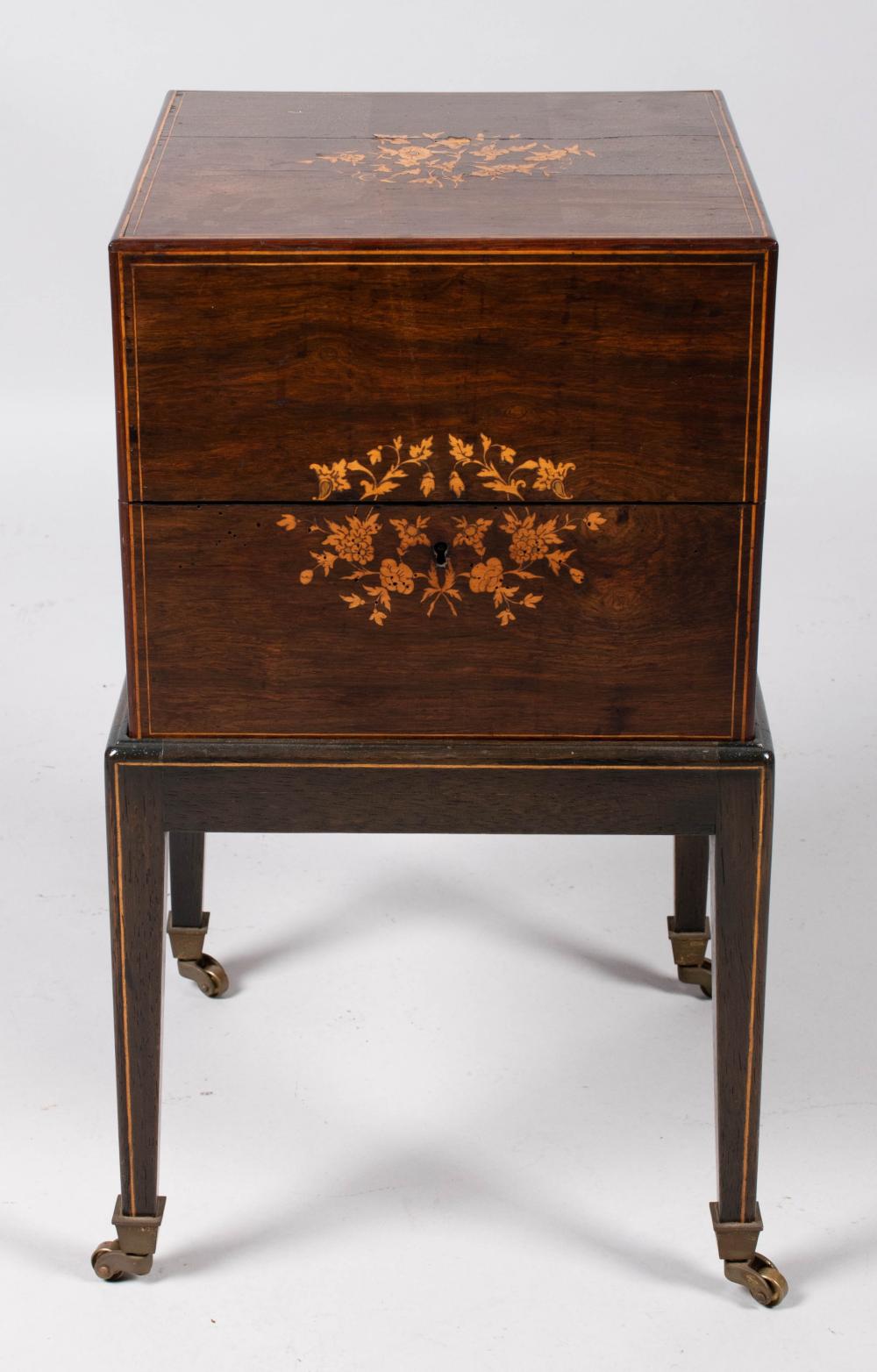 NAPOLEON III INLAID EXOTIC WOOD