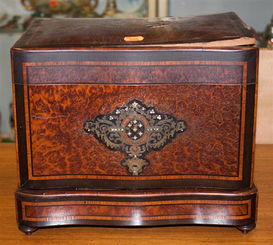Napoleon III inlaid walnut ebonized