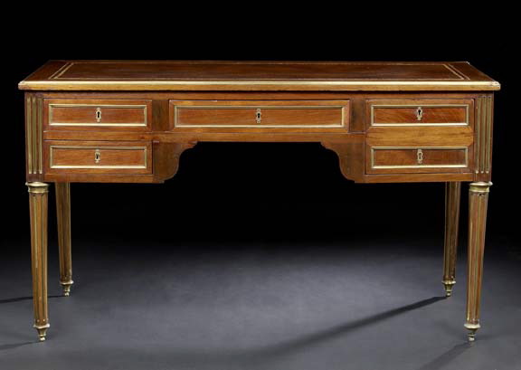 Napoleon III Mahogany Bureau Plat,