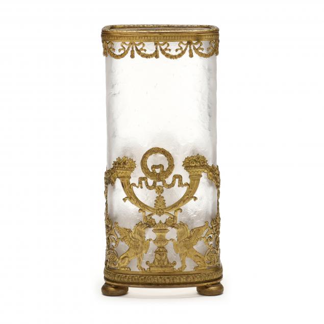 NAPOLEON III ORMOLU AND GLASS