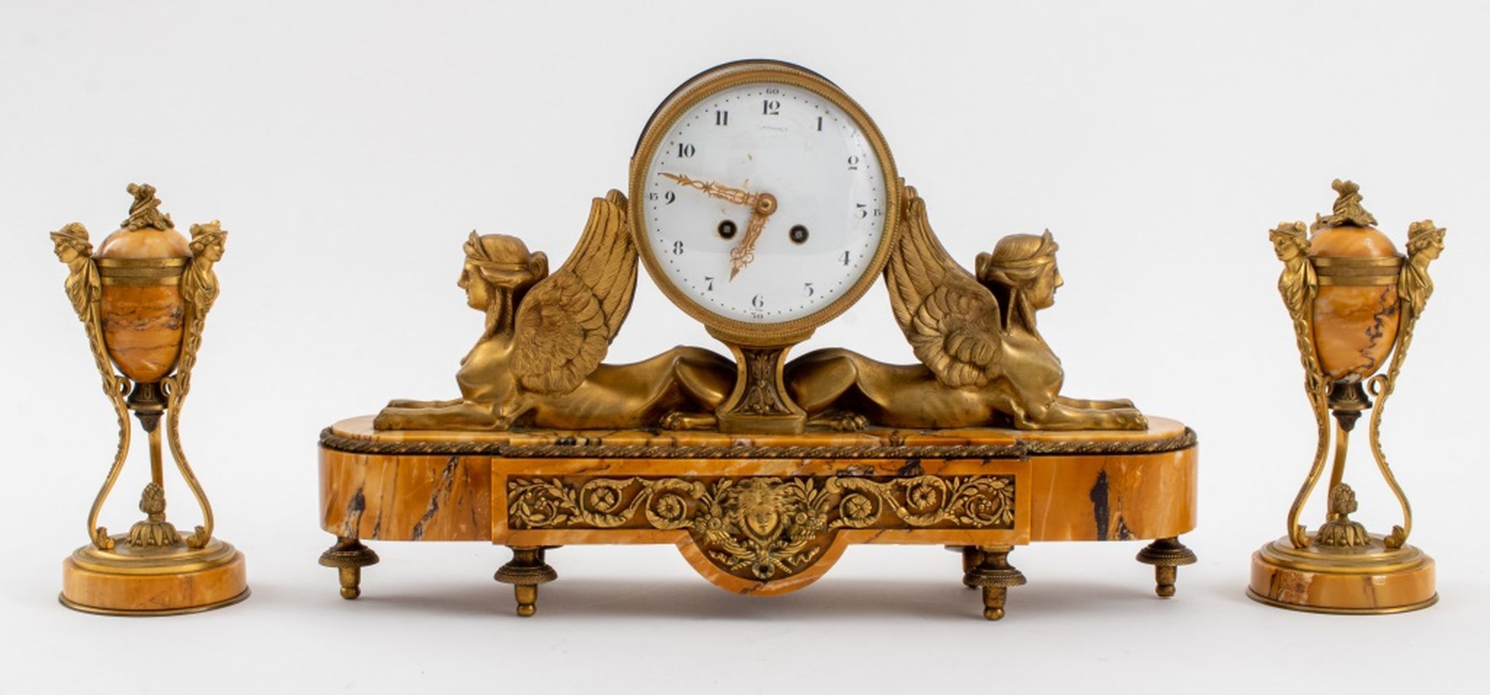NAPOLEON III ORMOLU MARBLE MANTLE