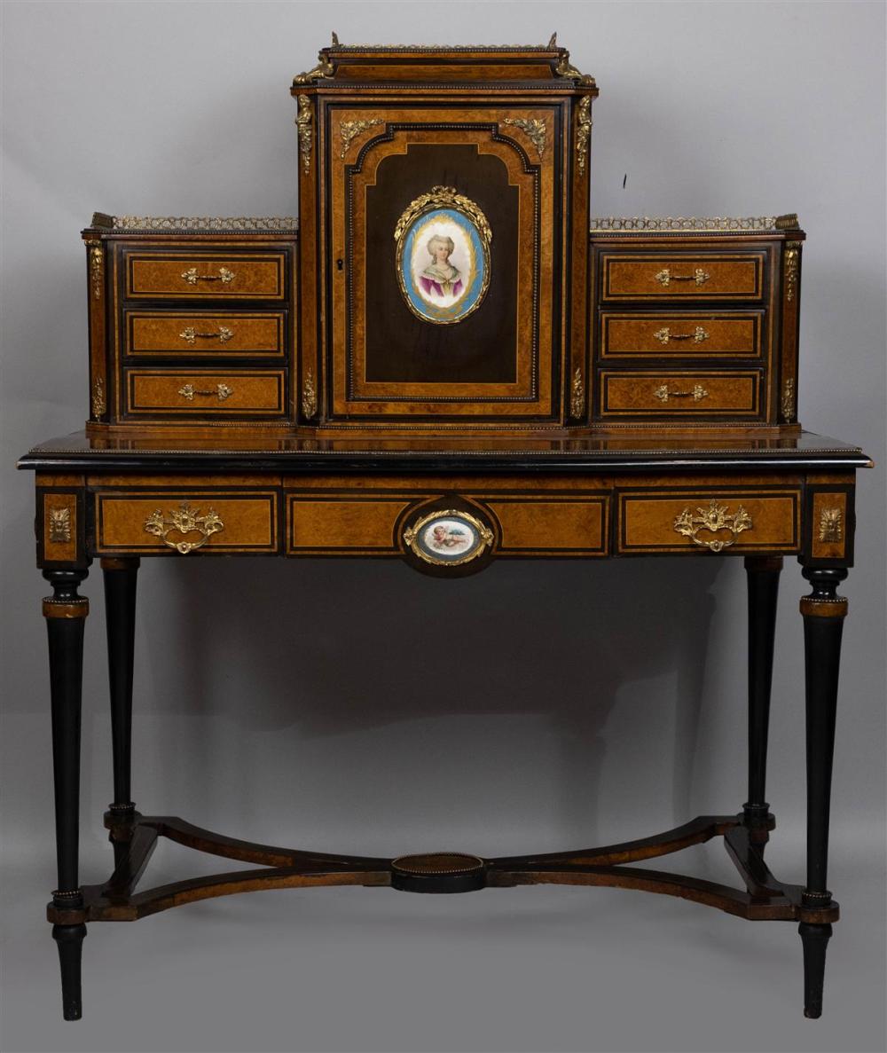 NAPOLEON III PORCELAIN MOUNTED,